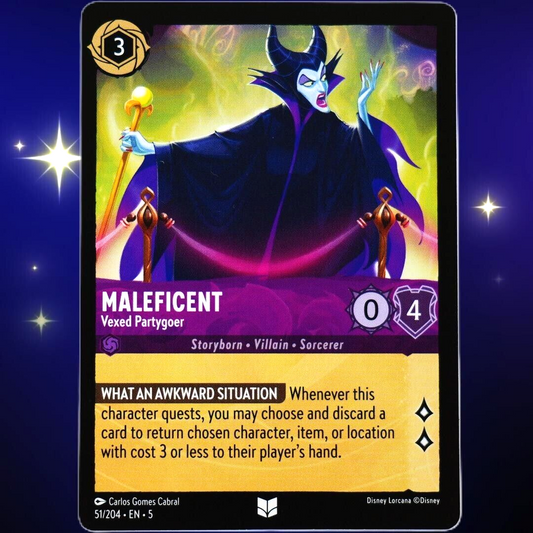 Maleficent Vexed Partygoer - Disney Lorcana TCG Shimmering Skies #51/204