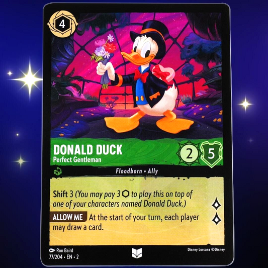 Donald Duck Perfect Gentleman - Disney Lorcana TCG Rise of the Floodborn #77/204