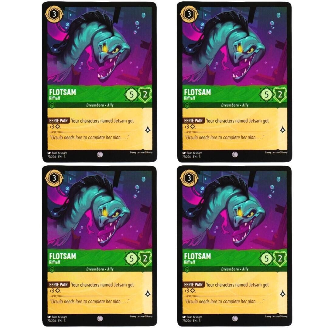 4x Flotsam Riffraff - Common - Disney Lorcana TCG Into the Inklands #72/204