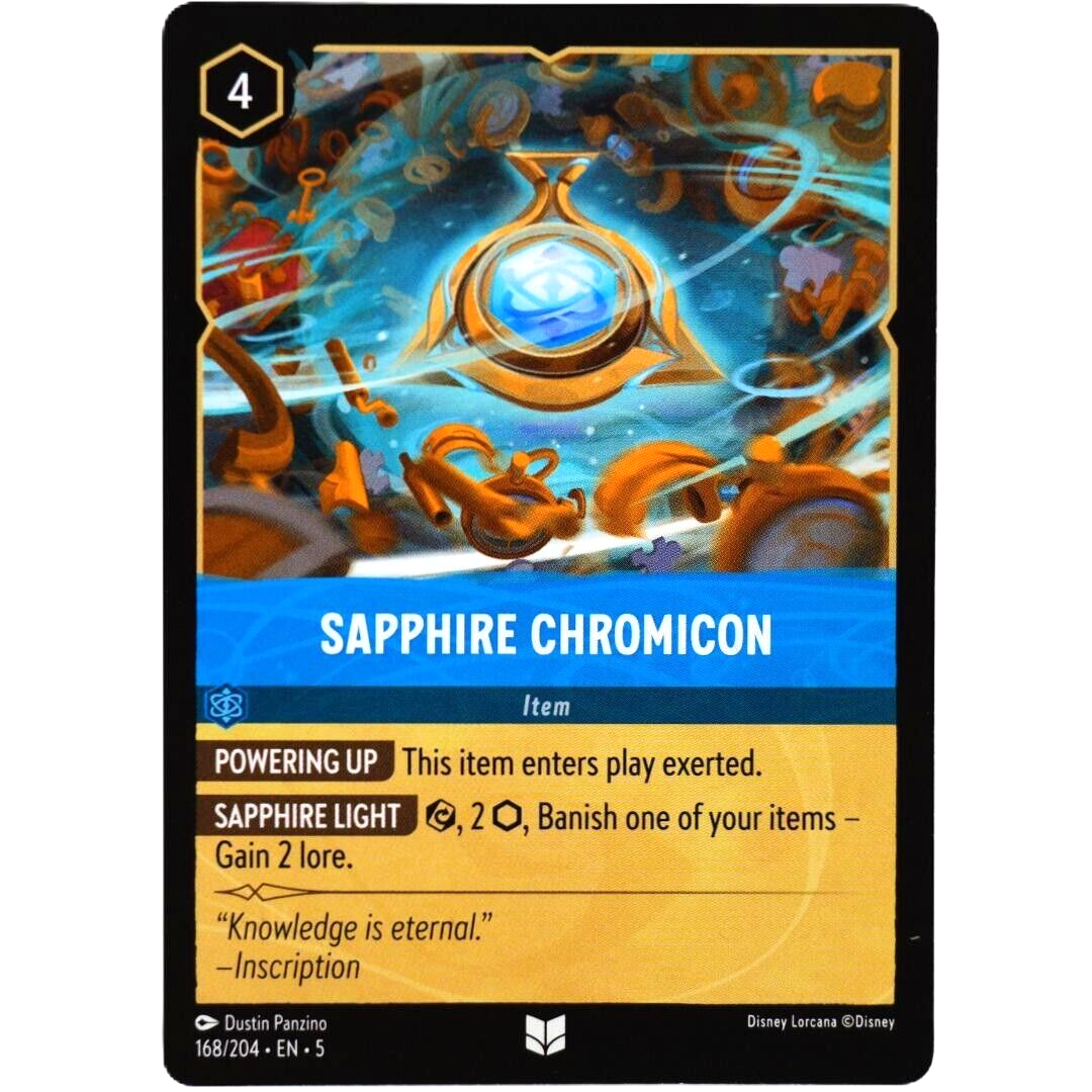 Sapphire Chromicon - Uncommon - Disney Lorcana TCG Shimmering Skies #168/204