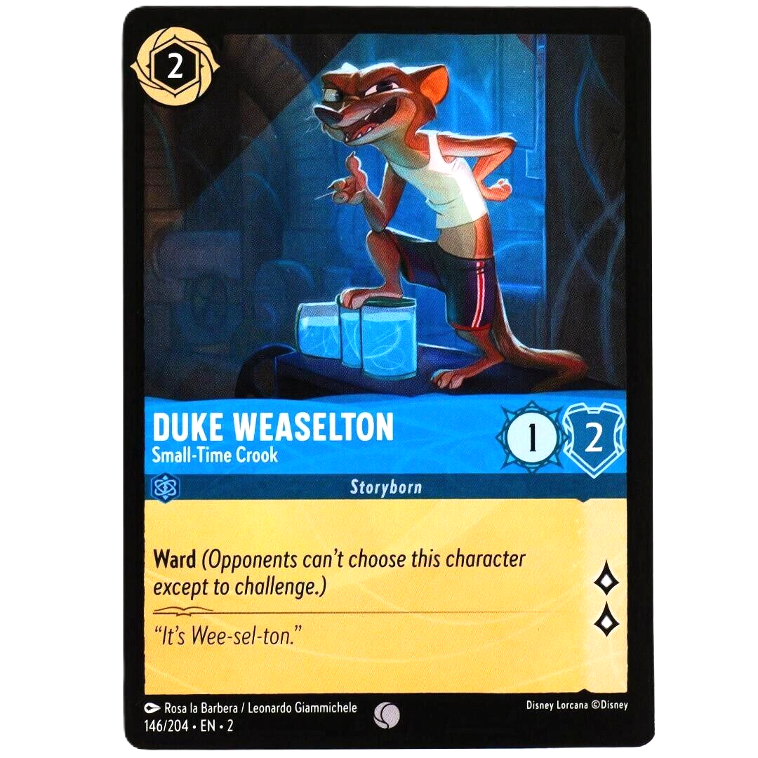 Duke Weaselton Small-Time Crook - Disney Lorcana Rise of the Floodborn #146/204