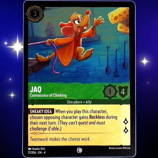 (Foil) Jaq Connoisseur of Climbing - Disney Lorcana TCG Ursula's Return #77/204