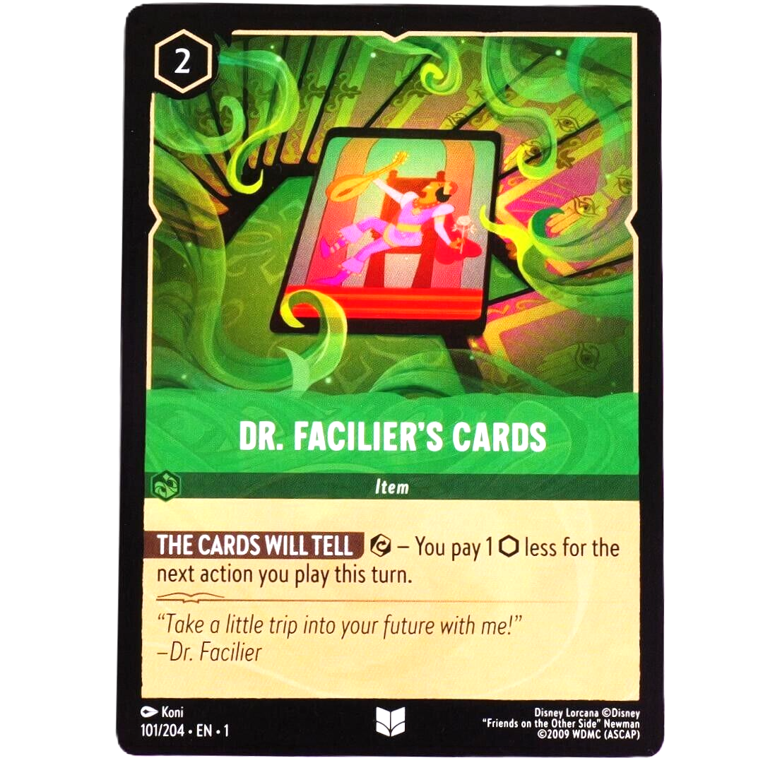 Dr. Facilier's Cards - Uncommon - Disney Lorcana TCG The First Chapter #101/204