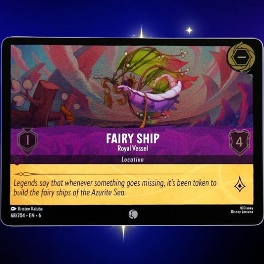 (Foil) Fairy Ship Royal Vessel - Common - Disney Lorcana TCG Azurite Sea #68/204