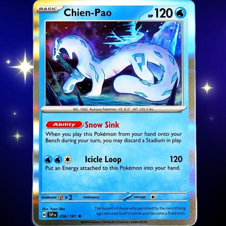 Chien-Pao - Rare Holo - Pokemon TCG Scarlet & Violet Surging Sparks #056/191