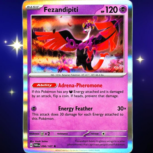 Fezandipiti - Rare Holo - Pokemon Scarlet & Violet Twilight Masquerade #096/167