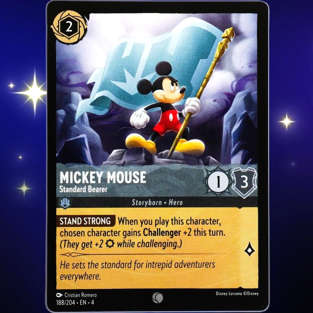 Mickey Mouse Standard Bearer - Common - Disney Lorcana Ursula's Return #188/204