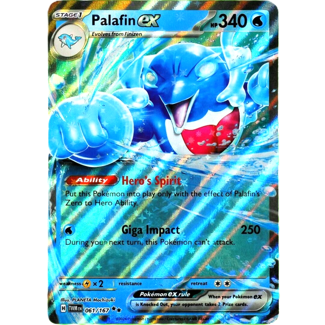 Palafin EX - Double Rare - Pokemon Scarlet & Violet Twilight Masquerade #061/167