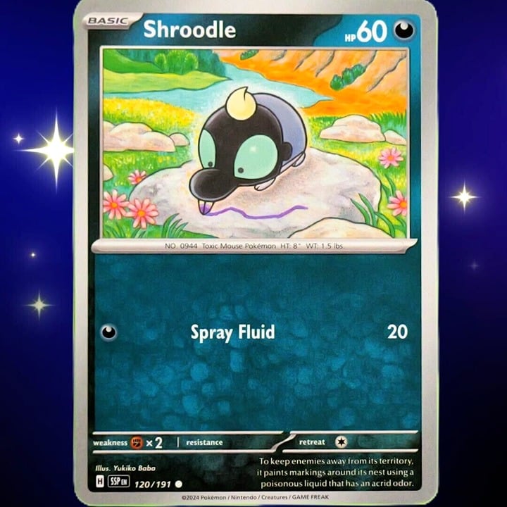 Shroodle - Common - Pokemon TCG Surging Sparks #120/191