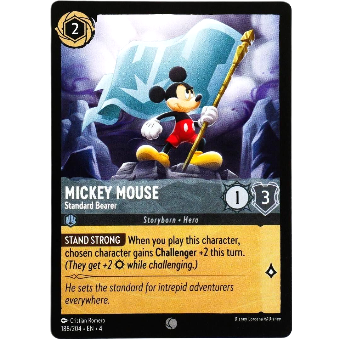 Mickey Mouse Standard Bearer - Common - Disney Lorcana Ursula's Return #188/204