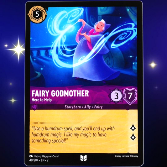 Fairy Godmother Here to Help - Disney Lorcana TCG Rise of the Floodborn #40/204