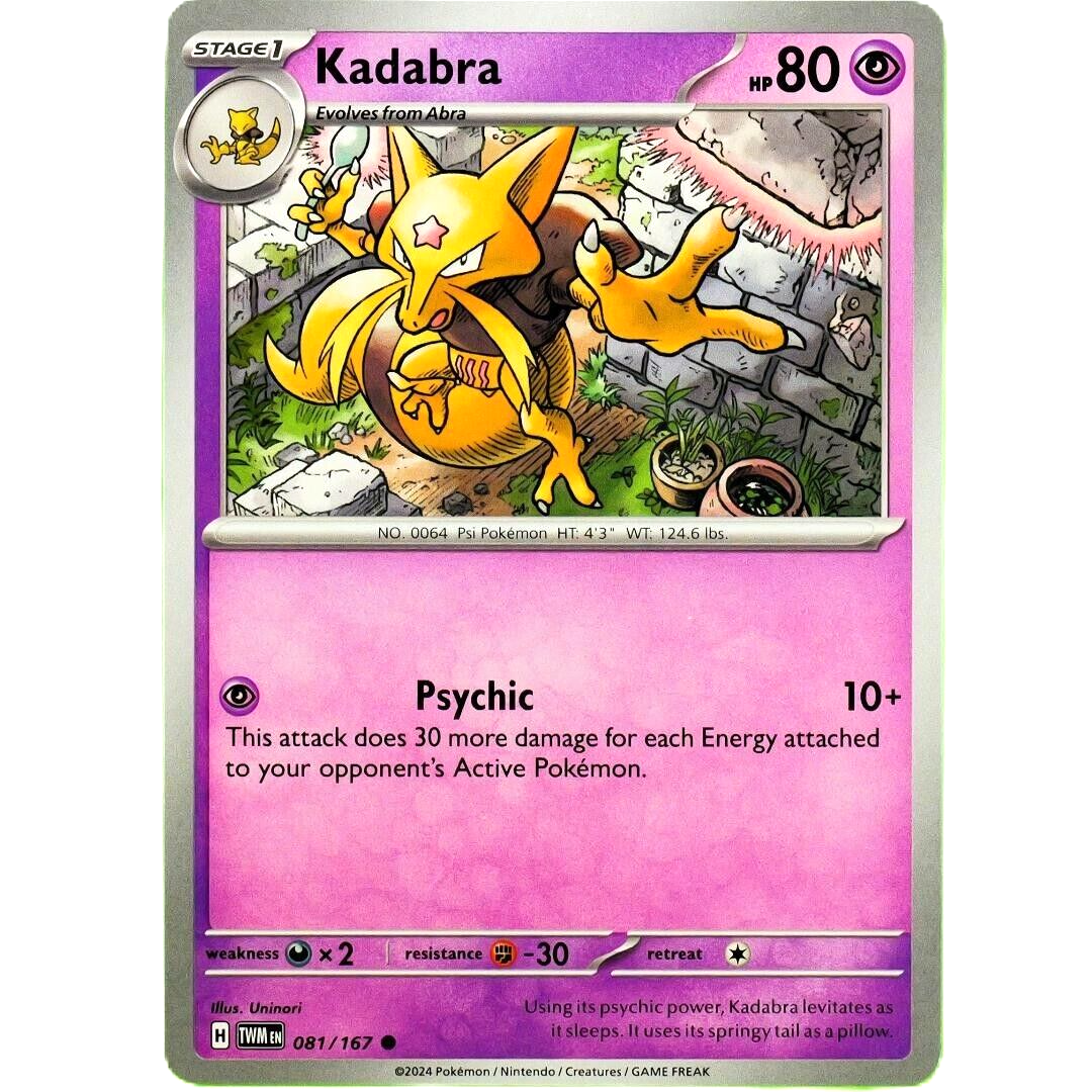 Kadabra - Common - Pokemon TCG Scarlet & Violet Twilight Masquerade #081/167