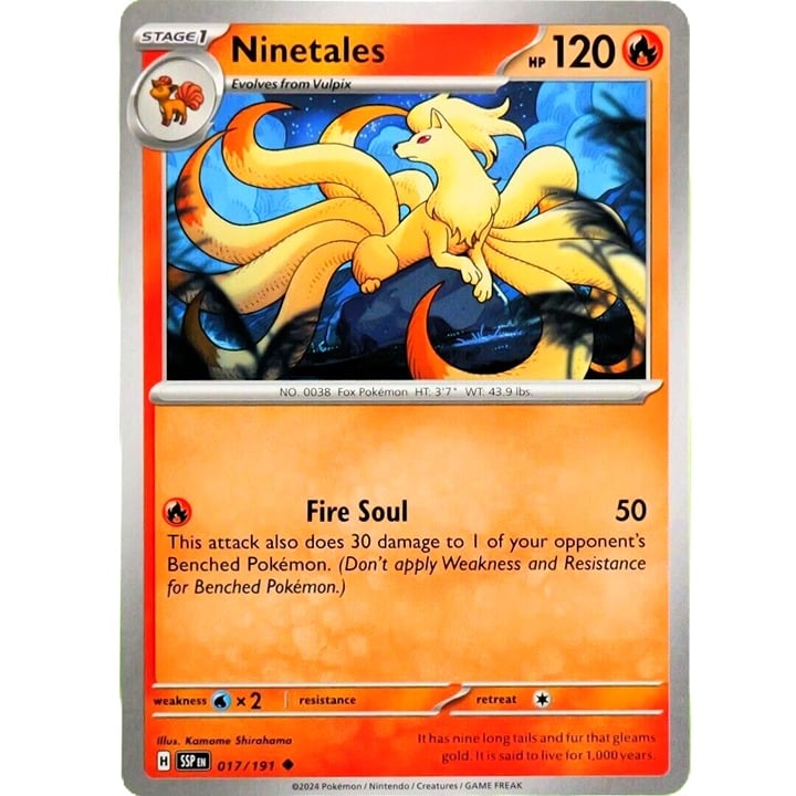 Ninetales - Uncommon - Pokemon TCG Surging Sparks #017/191