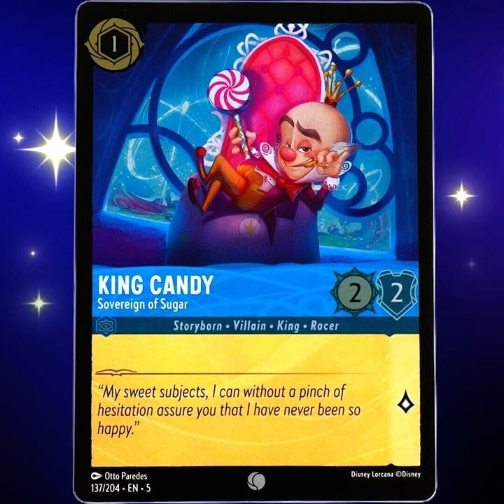 (Foil) King Candy Sovereign of Sugar - Disney Lorcana Shimmering Skies #137/204