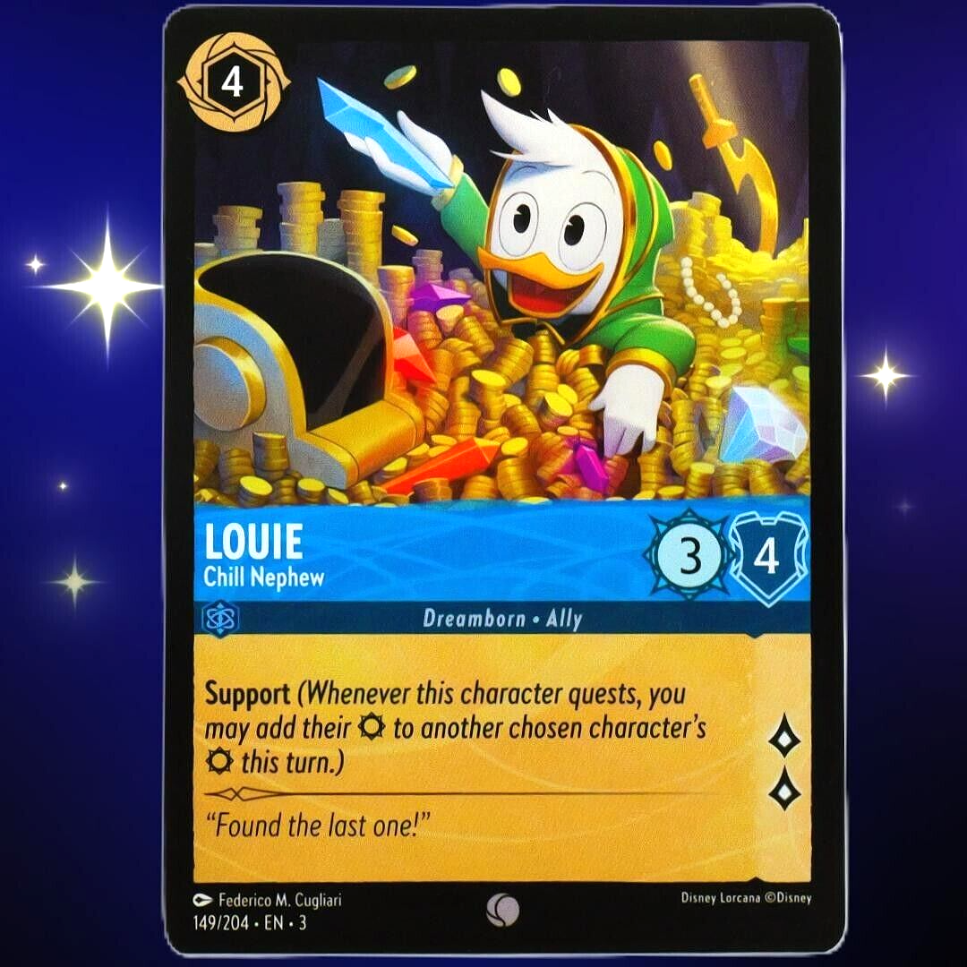 Louie Chill Nephew - Common - Disney Lorcana TCG Into the Inklands #149/204