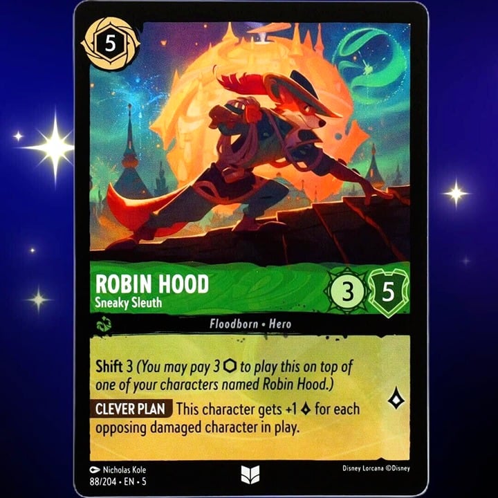 Robin Hood Sneaky Sleuth - Disney Lorcana TCG Shimmering Skies #88/204