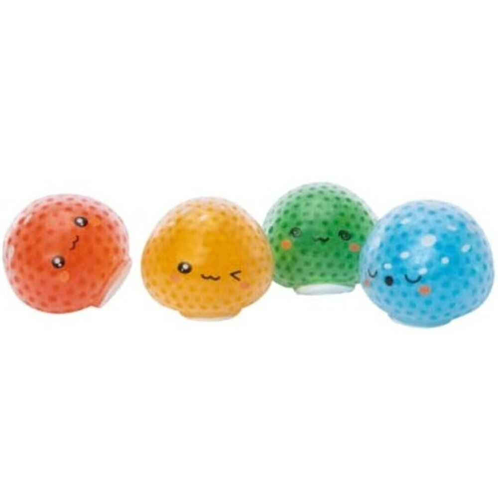 Mushroom Squishies Stress & Sensory Balls - Colorful Waterbead Palz - 4 Pack