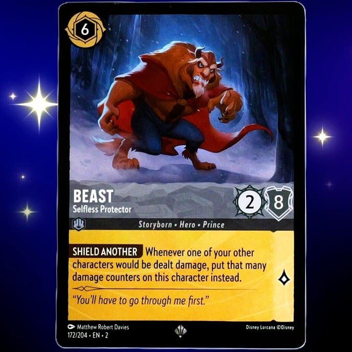 Beast Selfless Protector - Super Rare - Disney Lorcana TCG Rise of the Floodborn #172/204