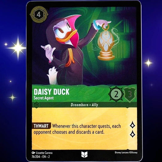 (Foil) Daisy Duck Secret Agent - Disney Lorcana Rise of the Floodborn #76/204