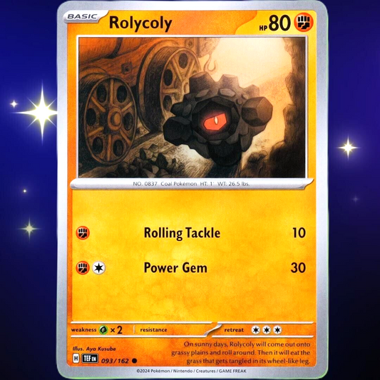 Rolycoly - Common - Pokemon TCG Scarlet & Violet Temporal Forces #093/162