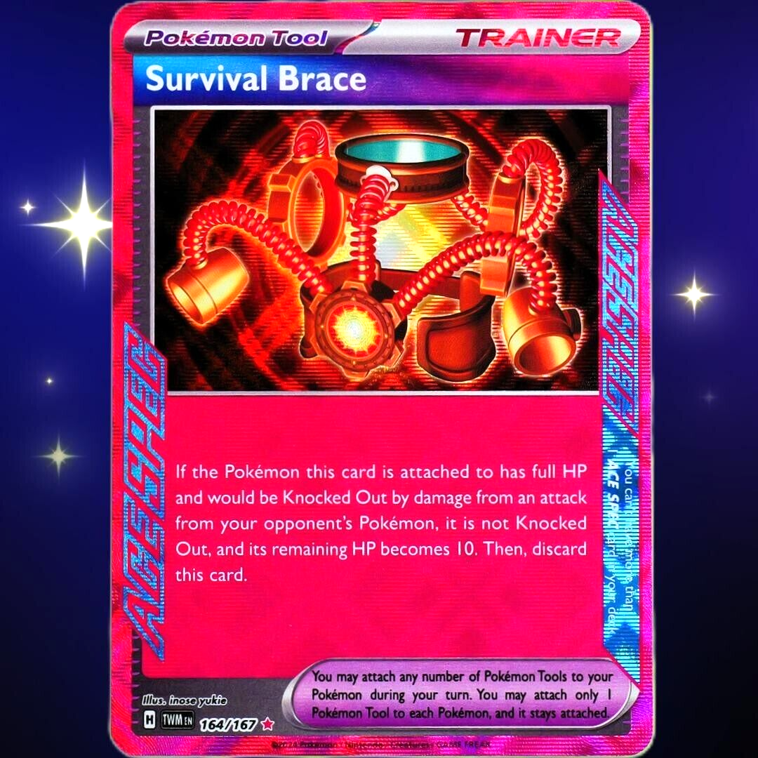 Survival Brace - ACE SPEC Rare Holo - Pokemon S & V Twilight Masquerade #164/167