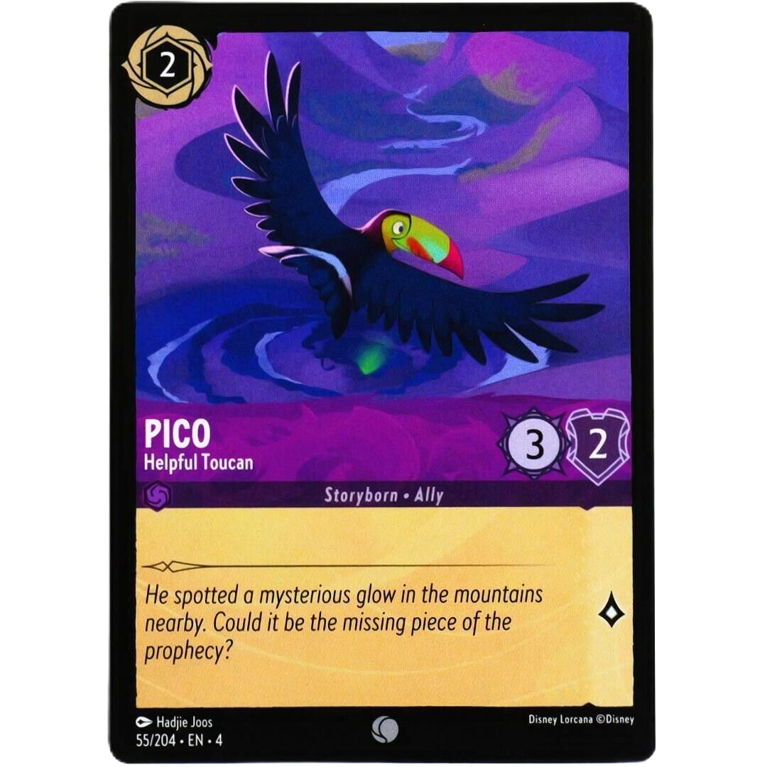 4x Pico Helpful Toucan - Common - Disney Lorcana TCG Ursula's Return #55/204