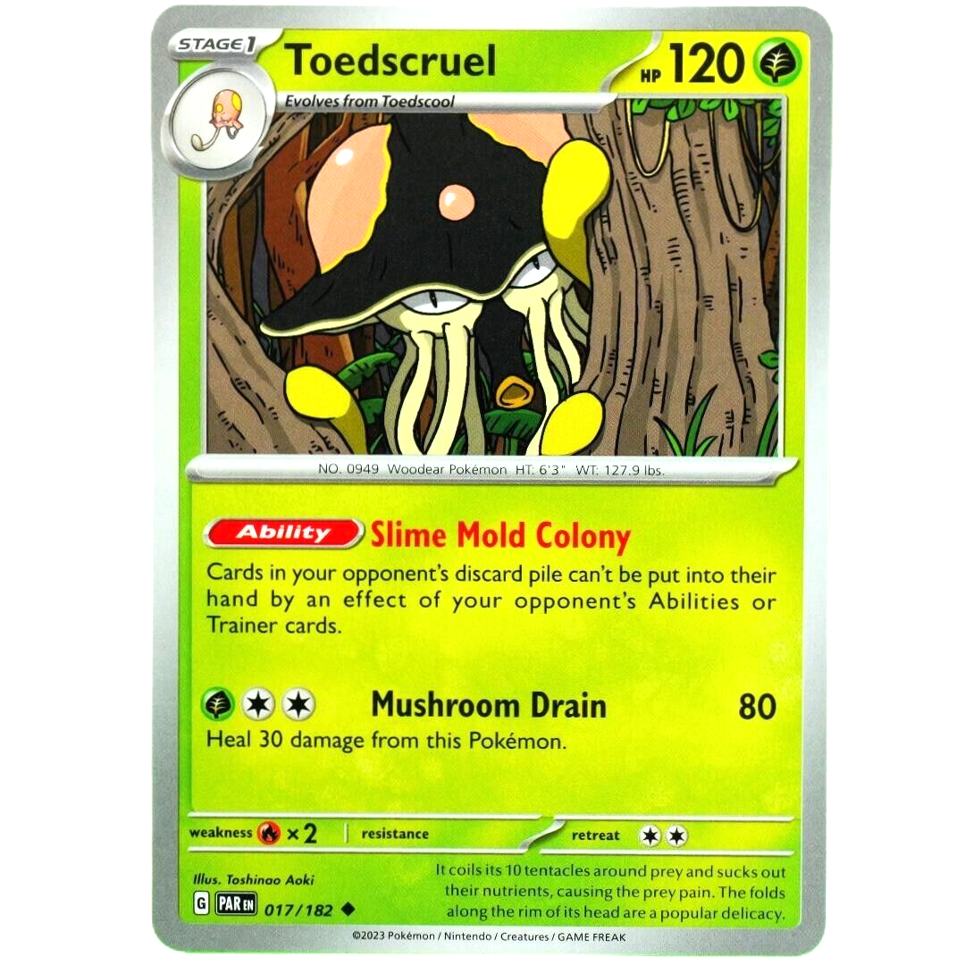 Toedscruel - Uncommon - Pokemon TCG Scarlet & Violet Paradox Rift #017/182