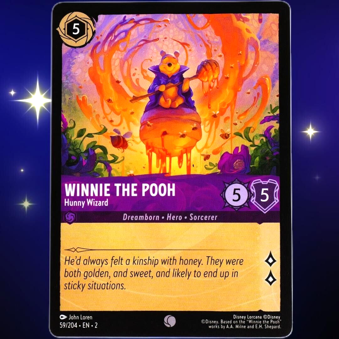 Winnie the Pooh Hunny Wizard - Disney Lorcana TCG Rise of the Floodborn #59/204