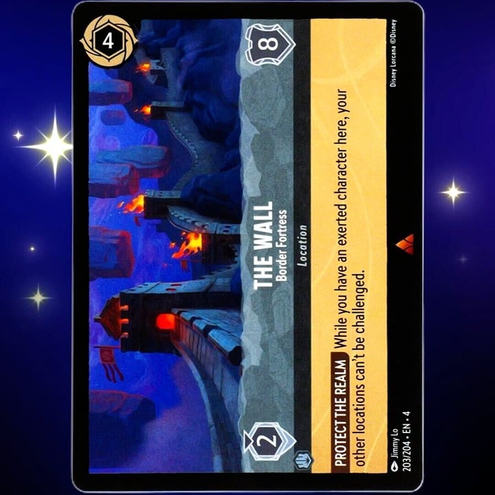The Wall Border Fortress - Rare - Disney Lorcana TCG Ursula's Return #203/204