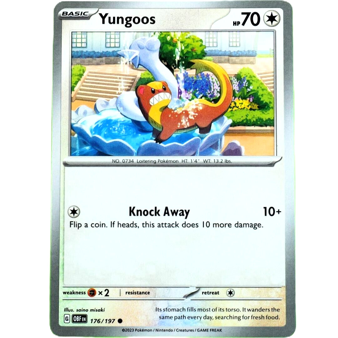 Yungoos - Common - Pokemon TCG Scarlet & Violet Obsidian Flames #176/197