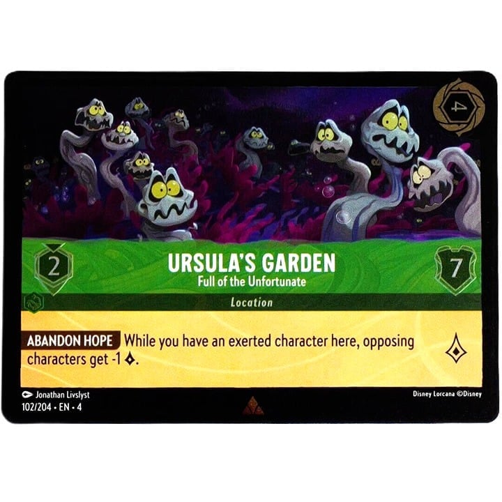 (Foil) Ursula's Garden Full of the Unfortunate - Rare - Disney Lorcana Ursula's Return 102/204