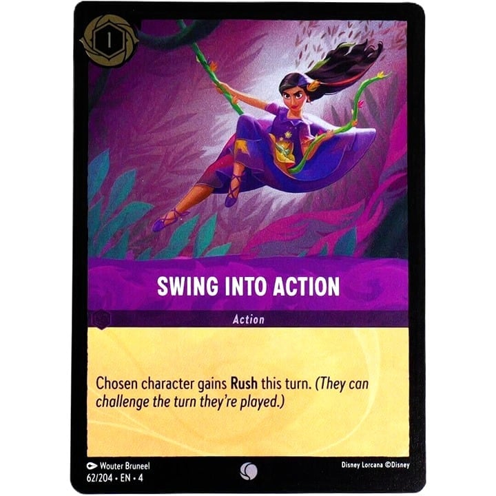 (Foil) Swing Into Action - Common - Disney Lorcana TCG Ursula's Return #62/204