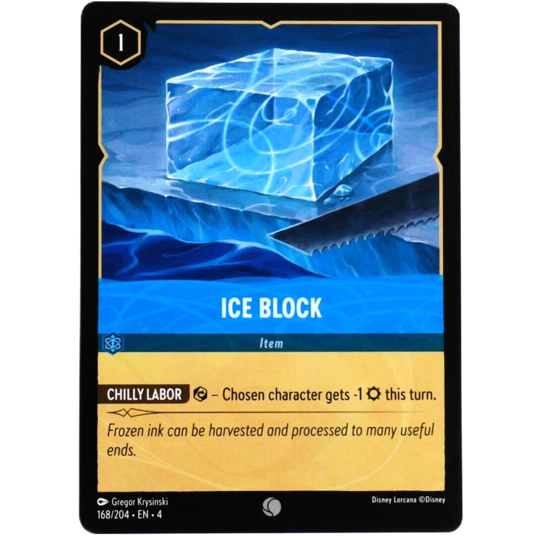 4x Ice Block Item Card - Common - Disney Lorcana TCG Ursula's Return #168/204