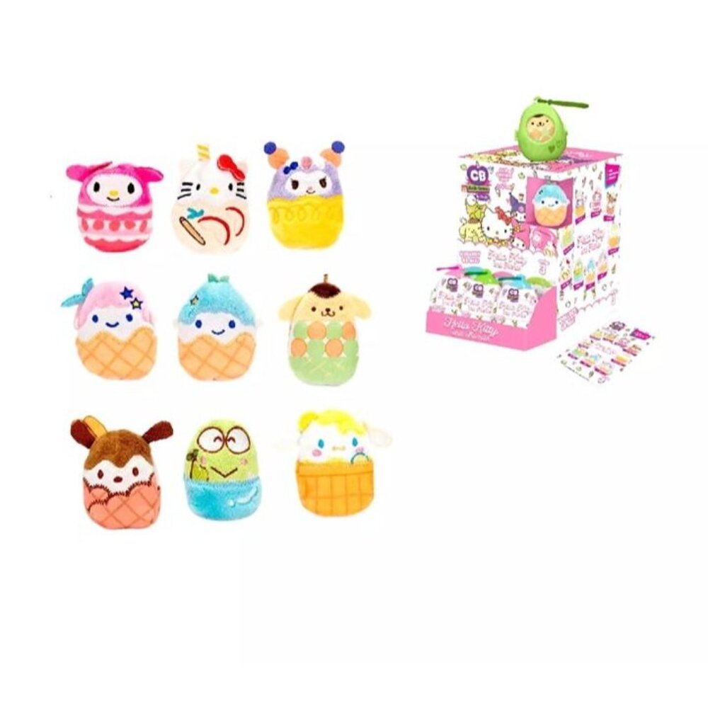 Hello Kitty and Friends Cutie Beans Series 3 - Keroppi with Green Clip Case - Like New