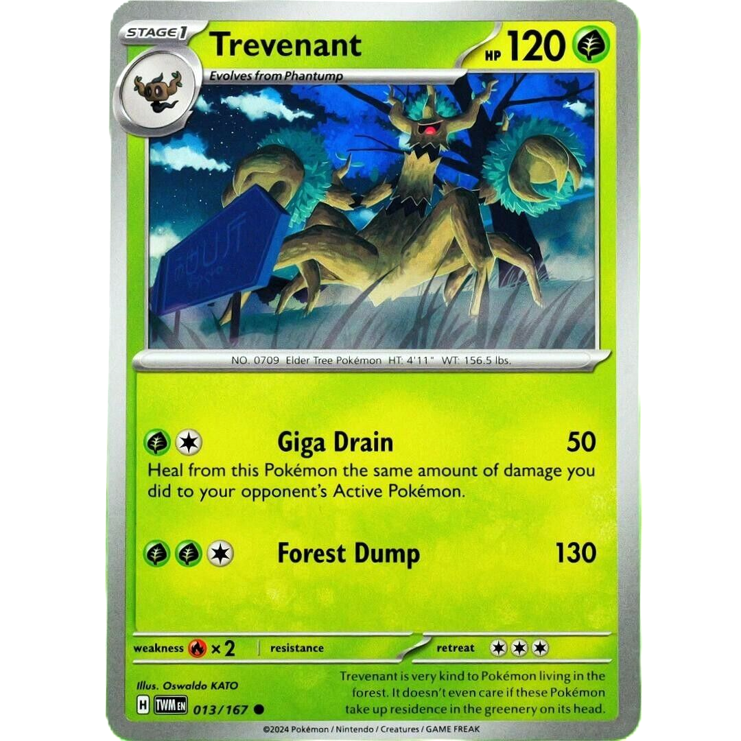 Trevenant - Common - Pokemon TCG Scarlet & Violet Twilight Masquerade #013/167