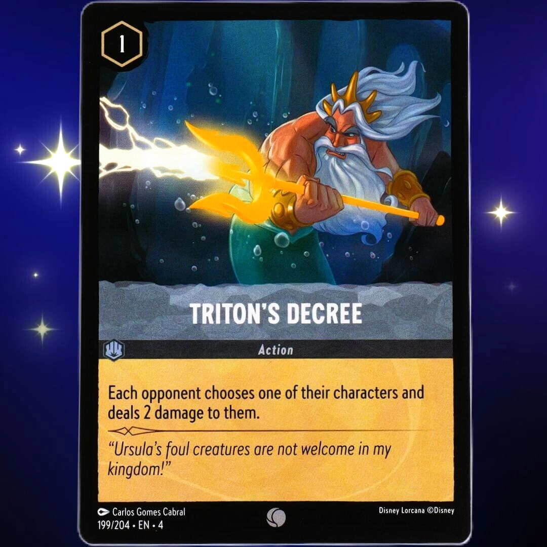 Triton's Decree - Common - Disney Lorcana TCG Ursula's Return #199/204