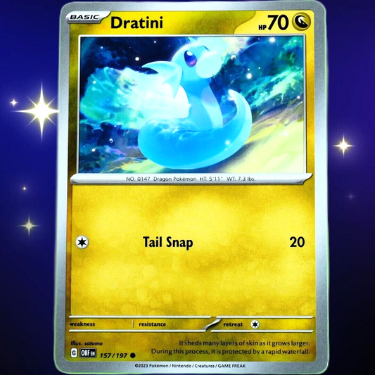 Dratini - Common - Pokemon TCG Scarlet & Violet Obsidian Flames #157/197