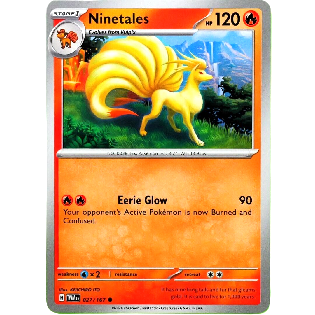 Ninetales - Common - Pokemon TCG Scarlet & Violet Twilight Masquerade #027/167