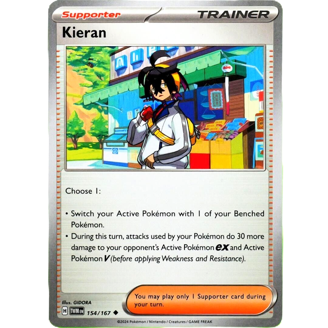 Kieran - Uncommon - Pokemon TCG Scarlet & Violet Twilight Masquerade #154/167