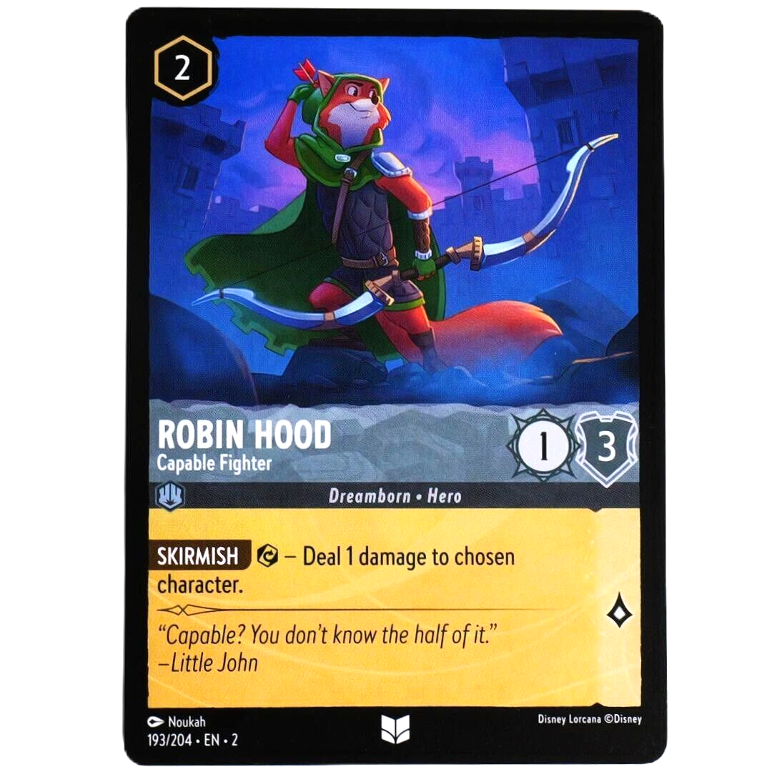 Robin Hood Capable Fighter - Disney Lorcana TCG Rise of the Floodborn #193/204