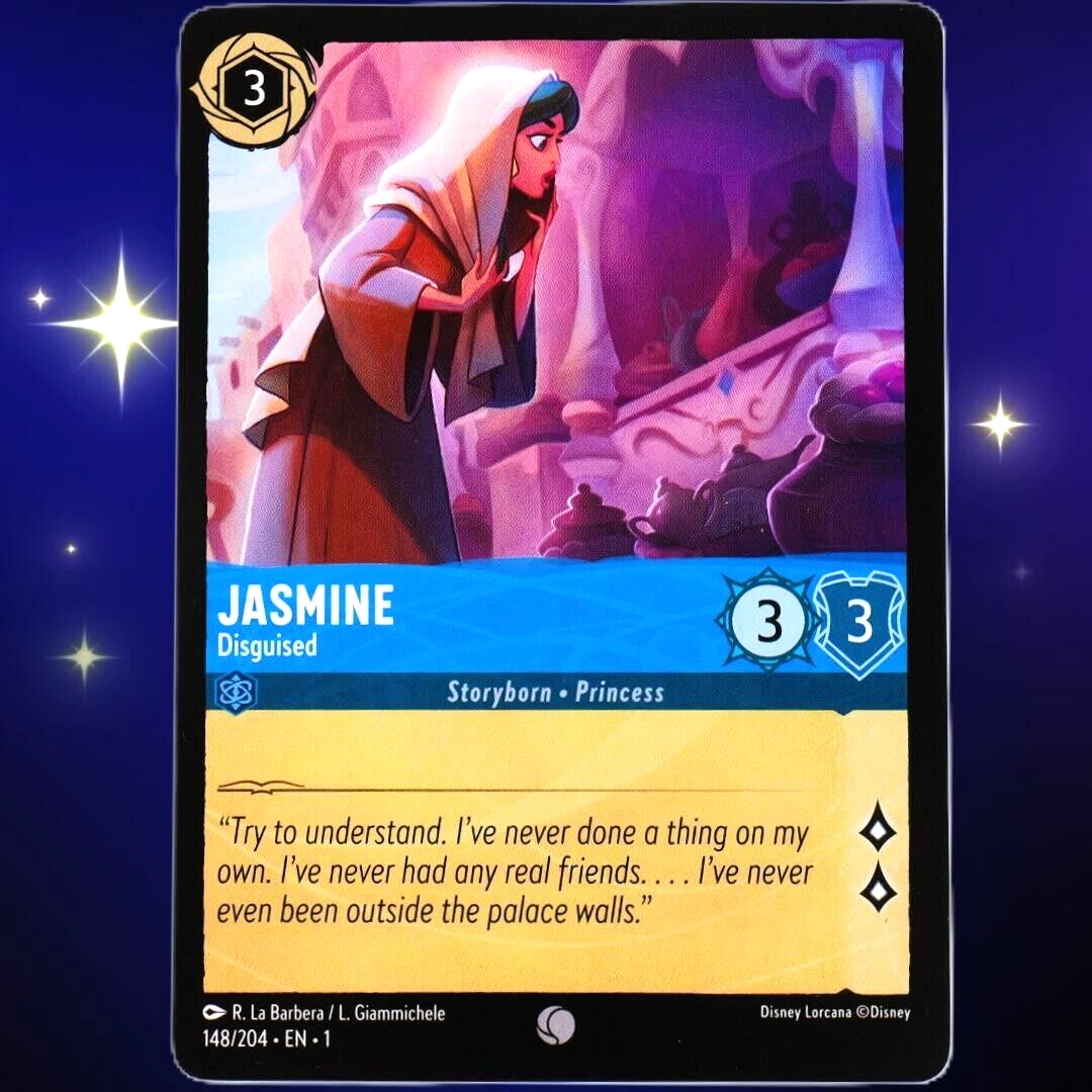 4x Jasmine Disguised - Common - Disney Lorcana TCG The First Chapter #148/204