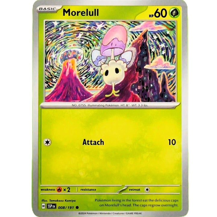 Morelull - Common - Pokemon TCG Surging Sparks #008/191