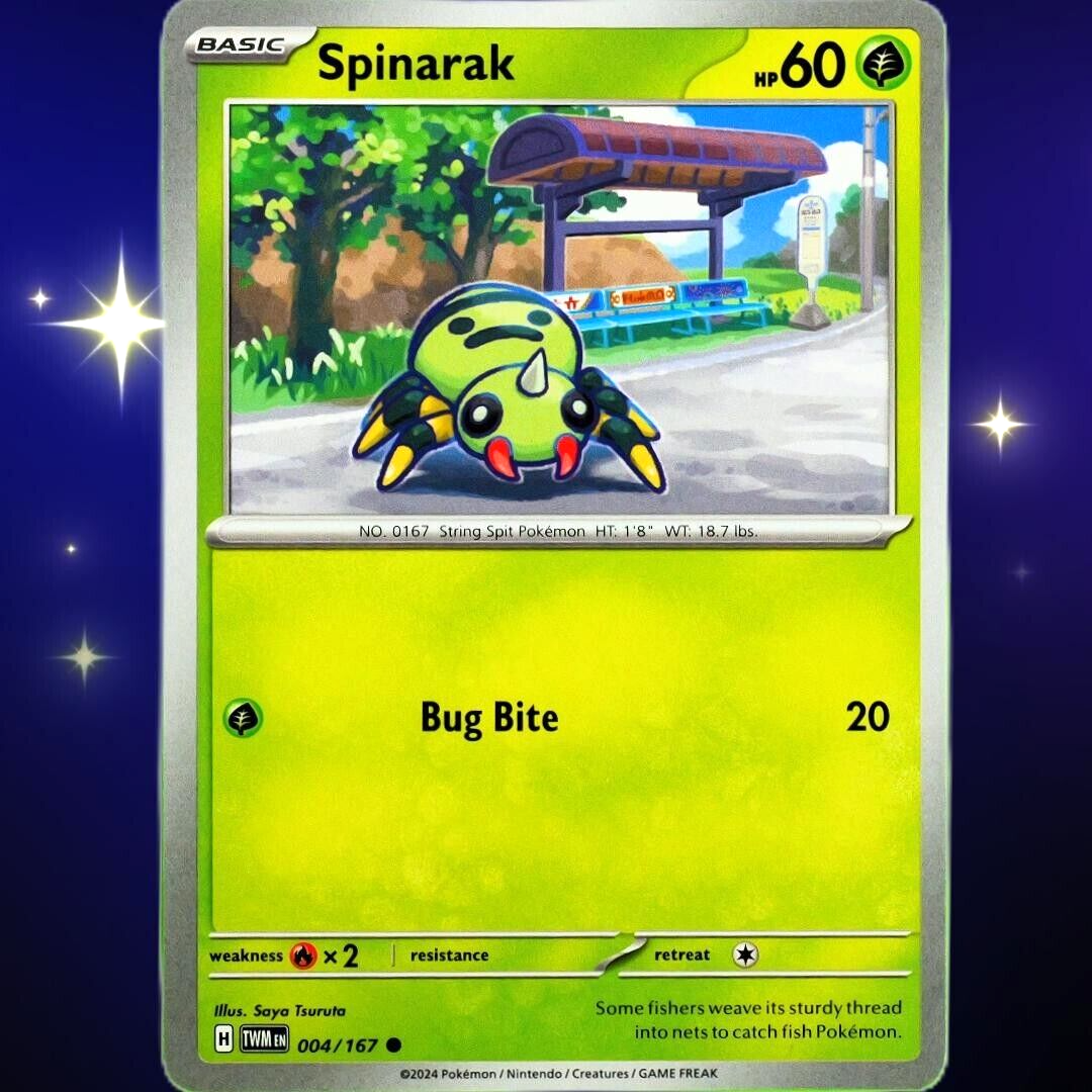 Spinarak - Common - Pokemon TCG Scarlet & Violet Twilight Masquerade #004/167