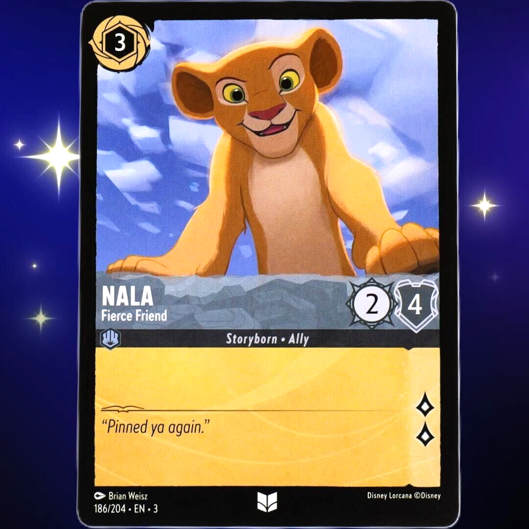 4x Nala Fierce Friend - Uncommon - Disney Lorcana TCG Into the Inklands #186/204