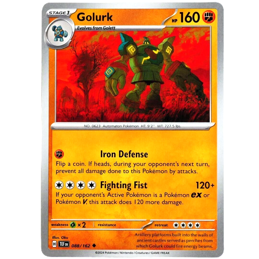 Golurk - Uncommon - Pokemon TCG Scarlet & Violet Temporal Forces #088/162