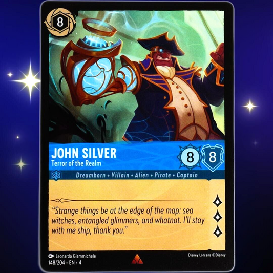 John Silver Terror of the Realm - Rare - Disney Lorcana Ursula's Return #148/204