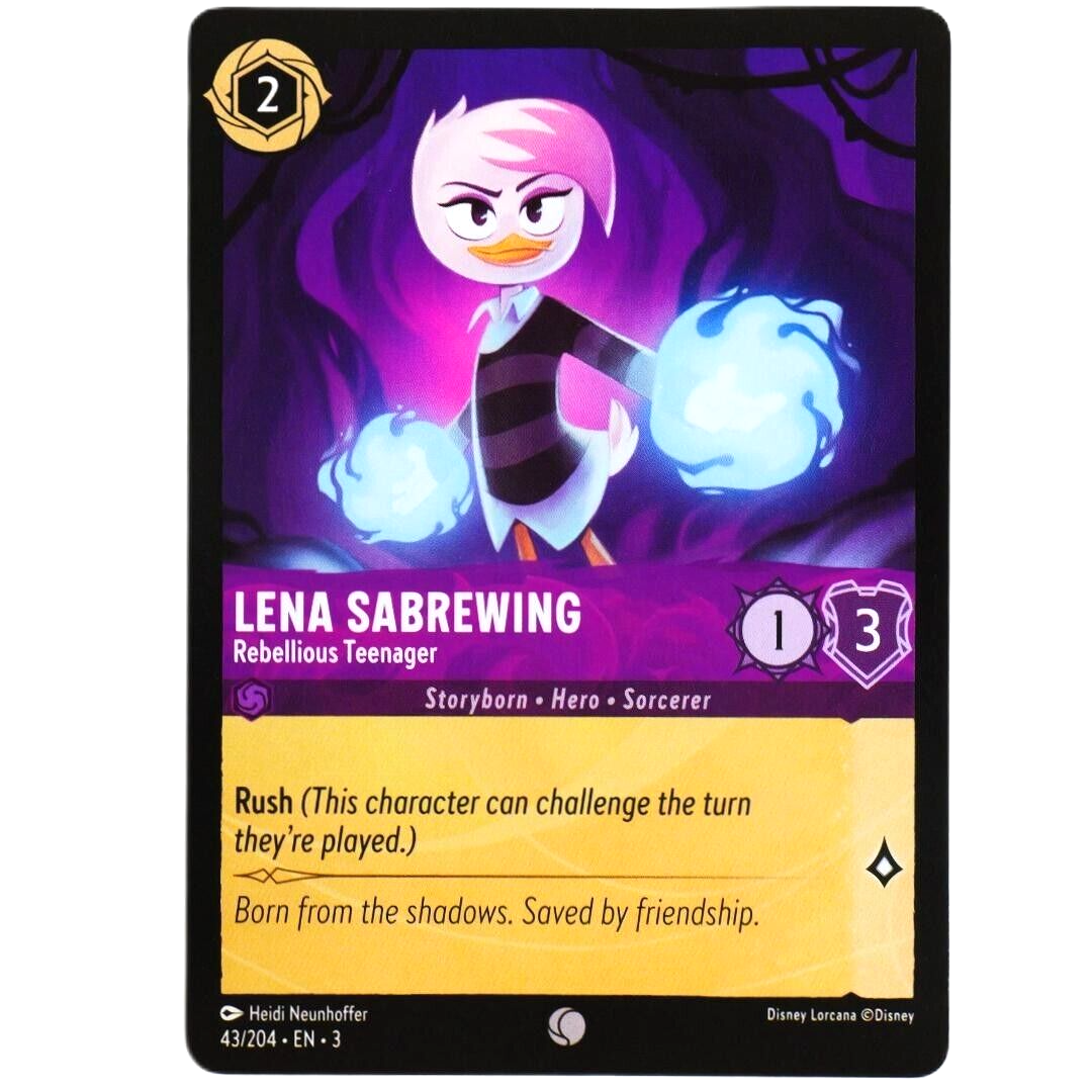 Lena Sabrewing Rebellious Teenager - Disney Lorcana Into the Inklands #43/204