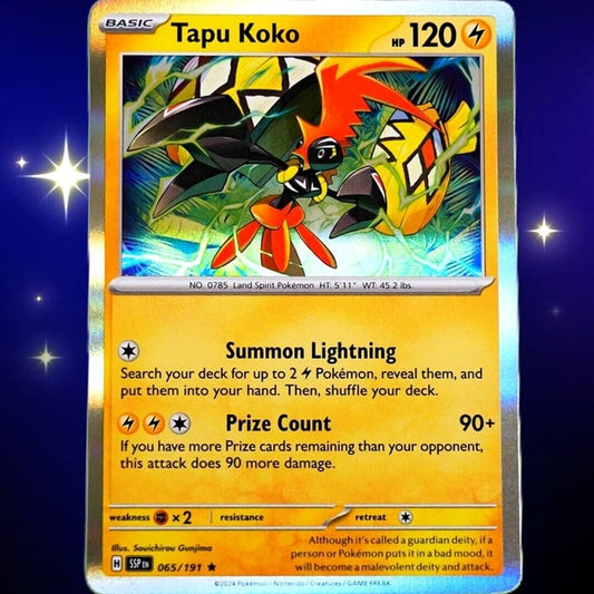 Tapu Koko - Rare Holo - Pokemon TCG Scarlet & Violet Surging Sparks #065/191