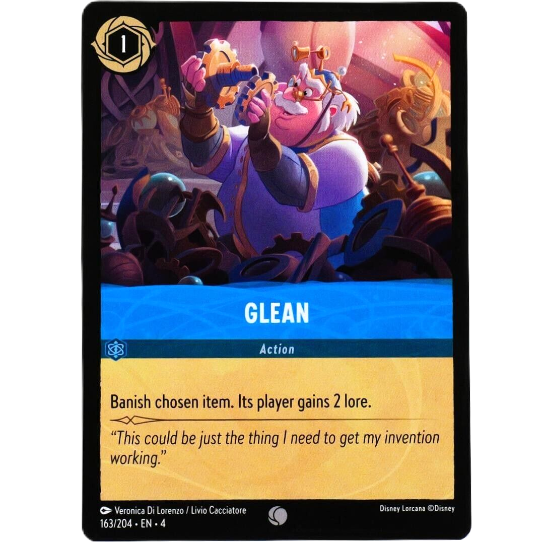 Glean Action Card - Common - Disney Lorcana TCG Ursula's Return #163/204