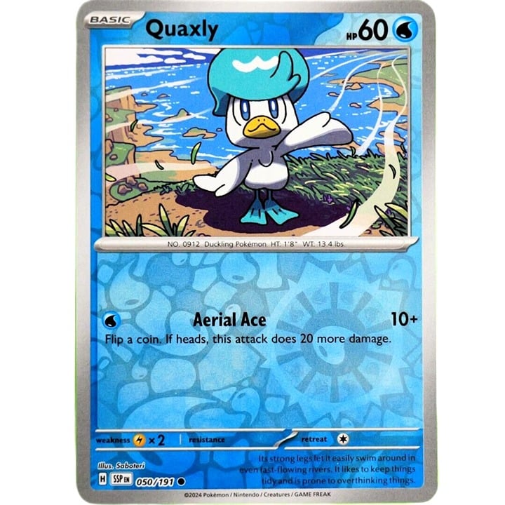 Quaxly - Reverse Holo - Pokemon TCG Surging Sparks #050/191